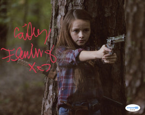 Cailey Fleming Walking Dead Signed Autograph 8x10 Photo ACOA