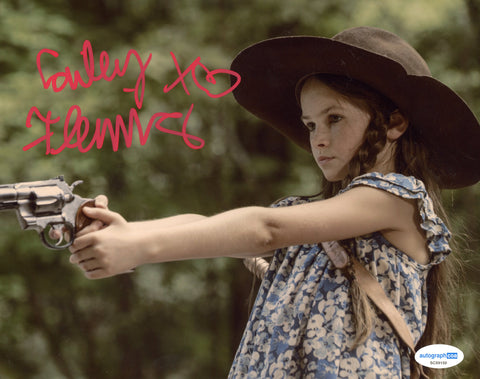 Cailey Fleming Walking Dead Signed Autograph 8x10 Photo ACOA