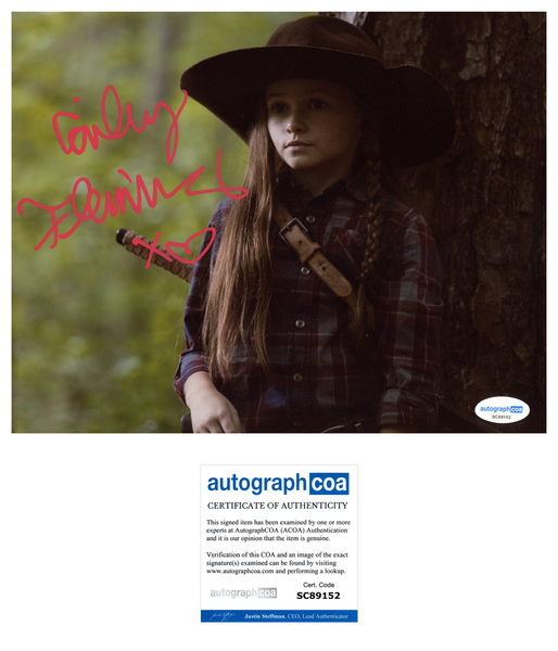 Cailey Fleming Walking Dead Signed Autograph 8x10 Photo ACOA