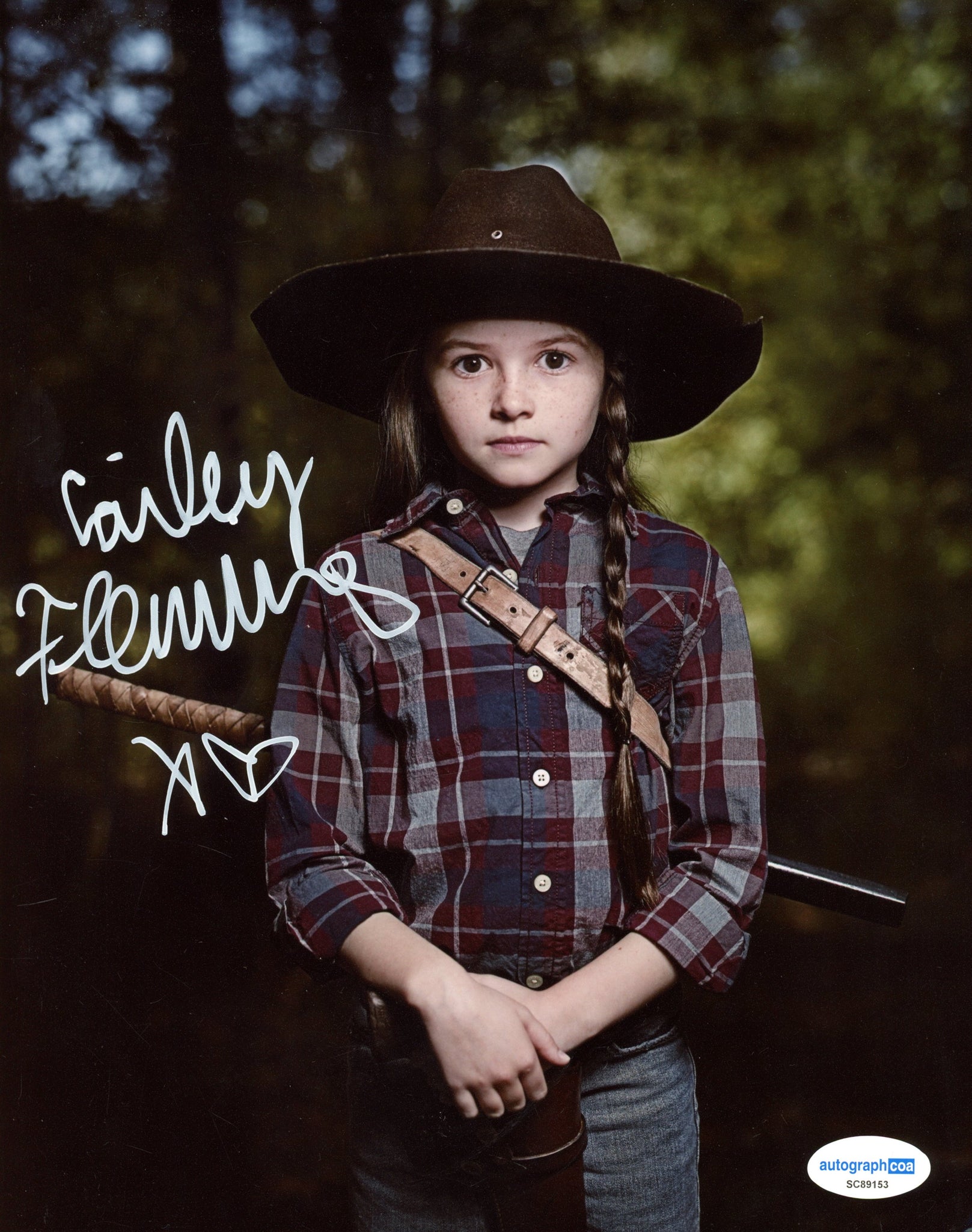 Cailey Fleming Walking Dead Signed Autograph 8x10 Photo ACOA