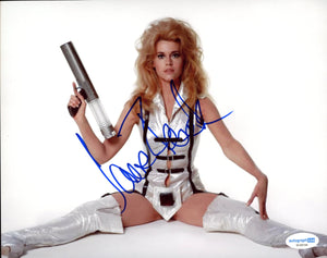 Jane Fona Barbarella Signed Autograph 8x10 Photo ACOA