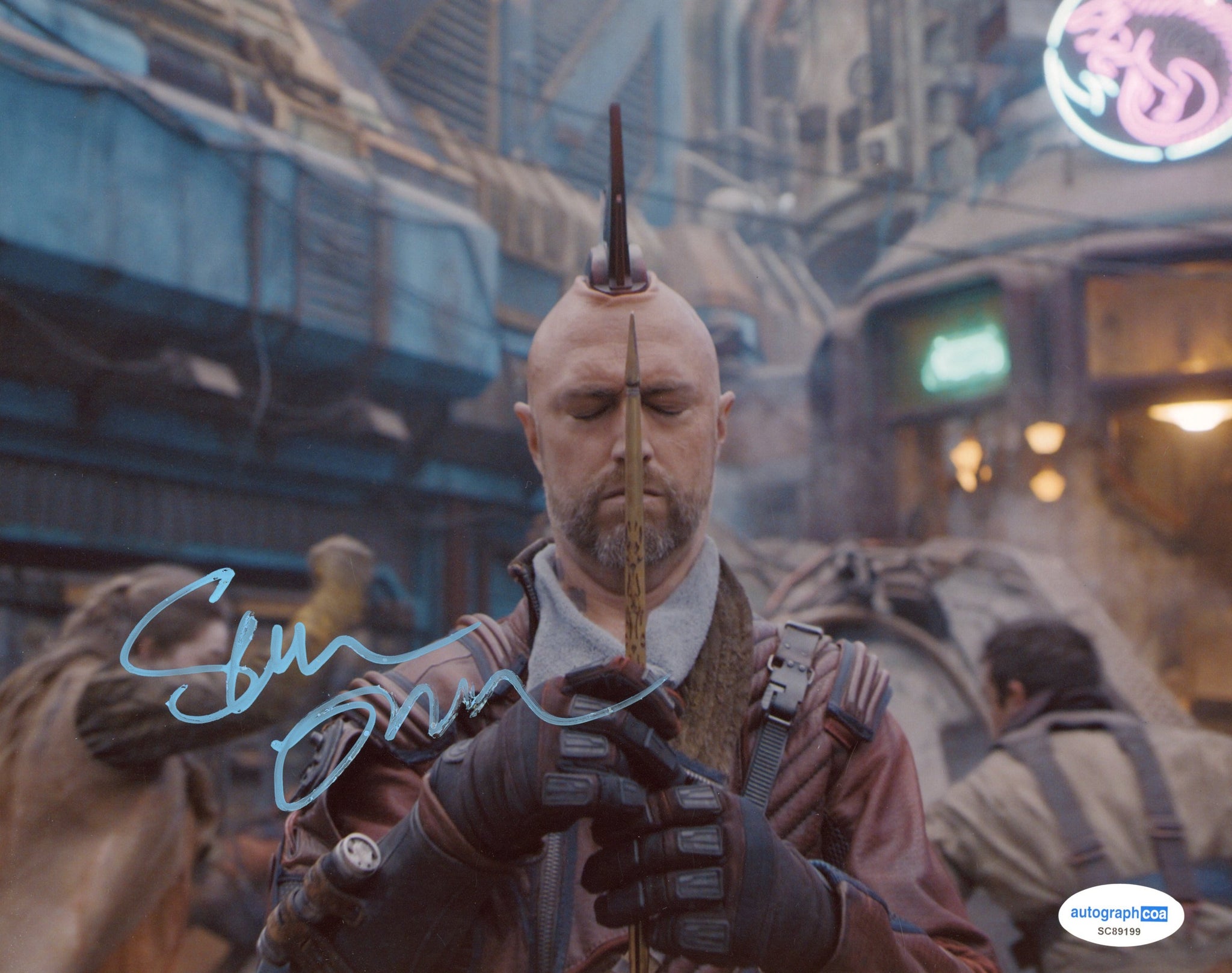 Sean Gunn Guardians Signed Autograph 8x10 Photo ACOA