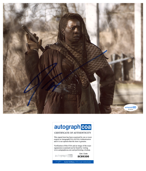 Danai Gurira Walking Dead Signed Autograph 8x10 Photo ACOA