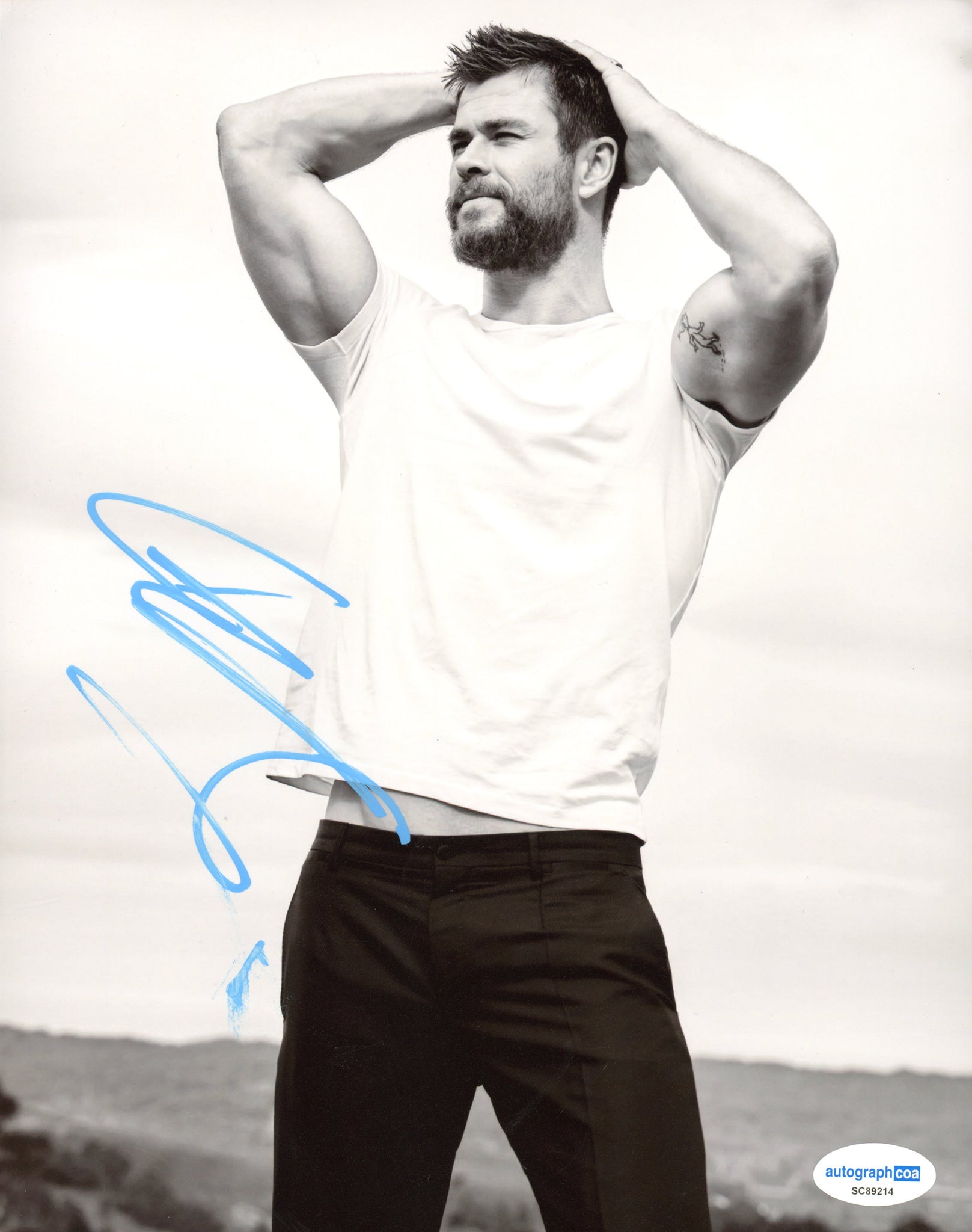 Chris Hemsworth Avengers Signed Autograph 8x10 Photo ACOA