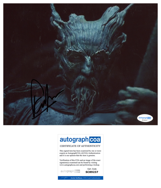 Ralph Ineson Green Knight Signed Autograph 8x10 Photo ACOA