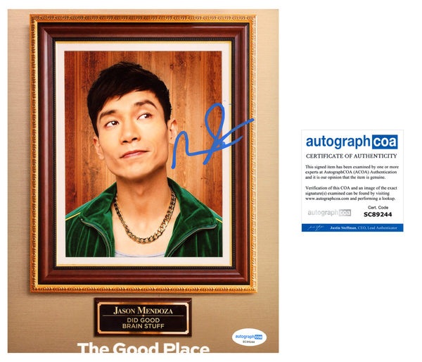 Manny Jacinto Good Place Signed Autograph 8x10 Photo ACOA