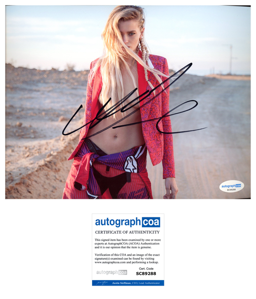 Abbey Lee Kershaw Sexy Signed Autograph 8x10 Photo ACOA