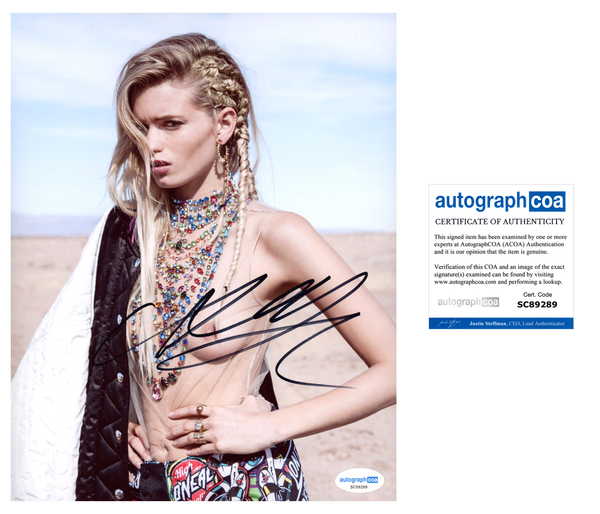 Abbey Lee Kershaw Sexy Signed Autograph 8x10 Photo ACOA