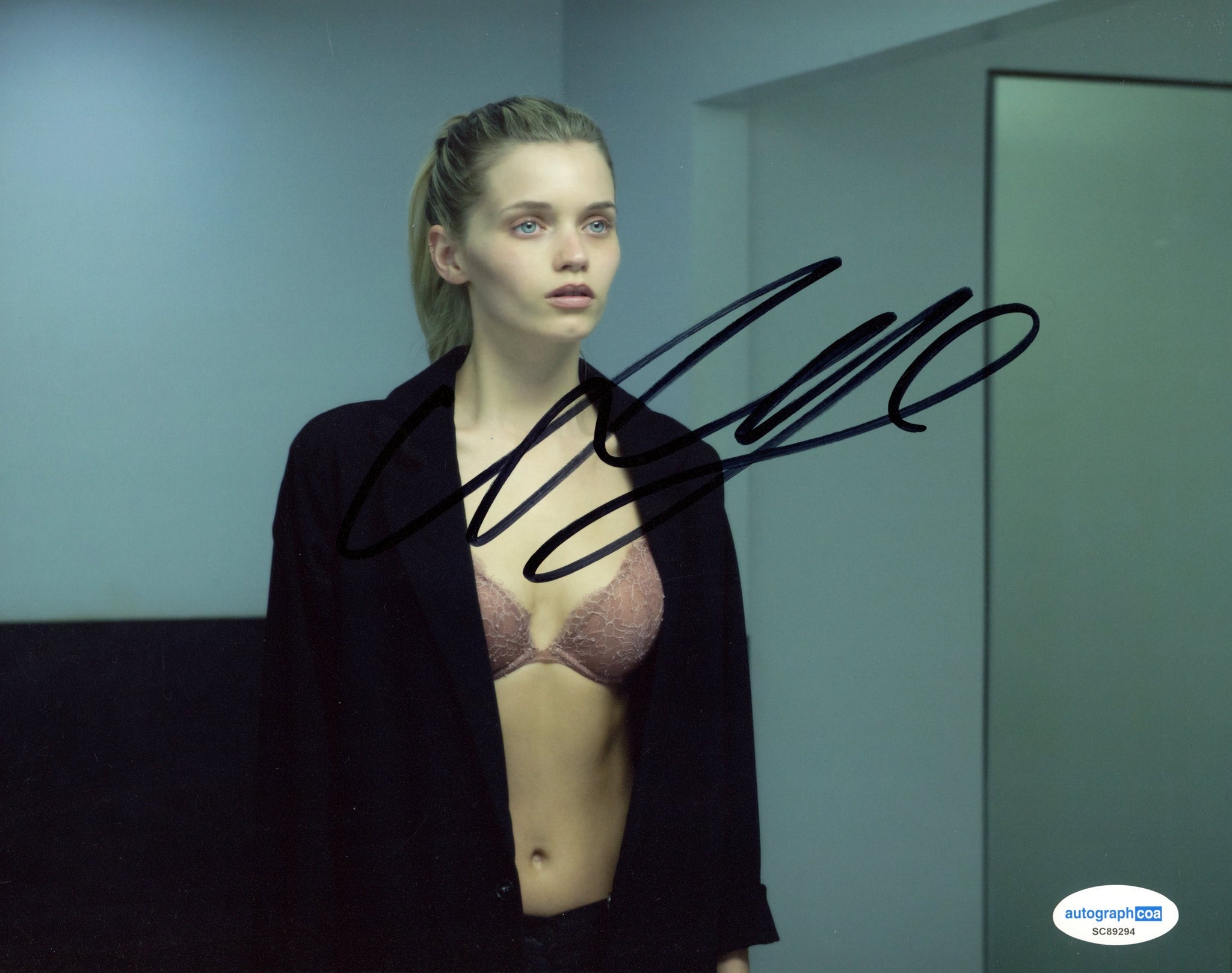 Abbey Lee Kershaw Sexy Signed Autograph 8x10 Photo ACOA