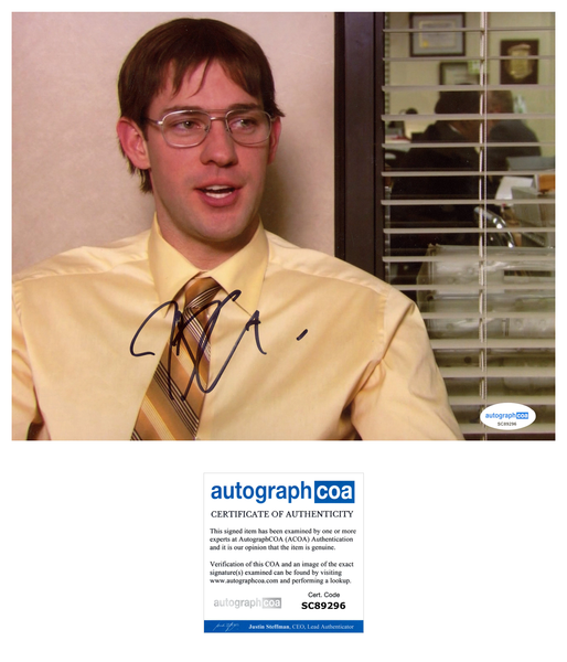 John Krasinski The Office Signed Autograph 8x10 Photo ACOA