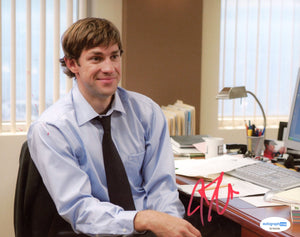 John Krasinski The Office Signed Autograph 8x10 Photo ACOA