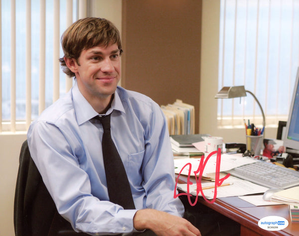 John Krasinski The Office Signed Autograph 8x10 Photo ACOA