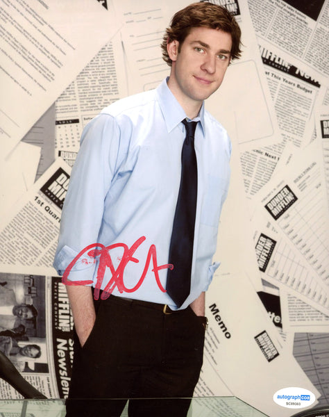 John Krasinski The Office Signed Autograph 8x10 Photo ACOA