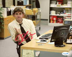 John Krasinski The Office Signed Autograph 8x10 Photo ACOA