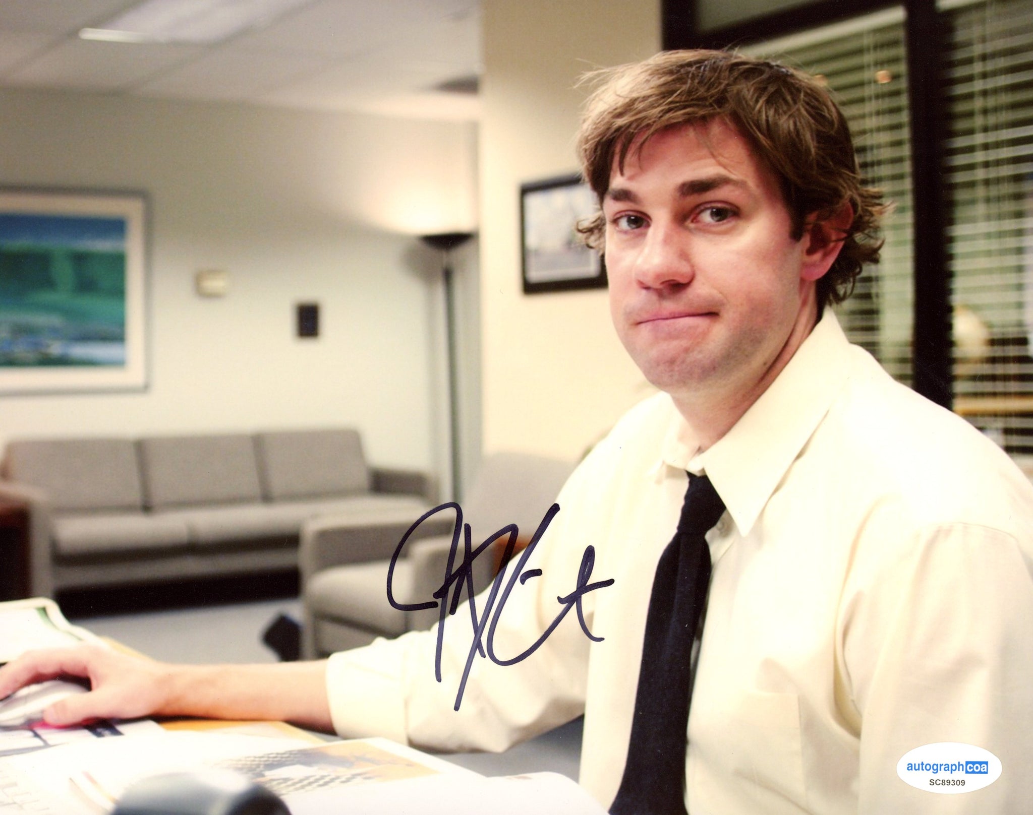 John Krasinski The Office Signed Autograph 8x10 Photo ACOA