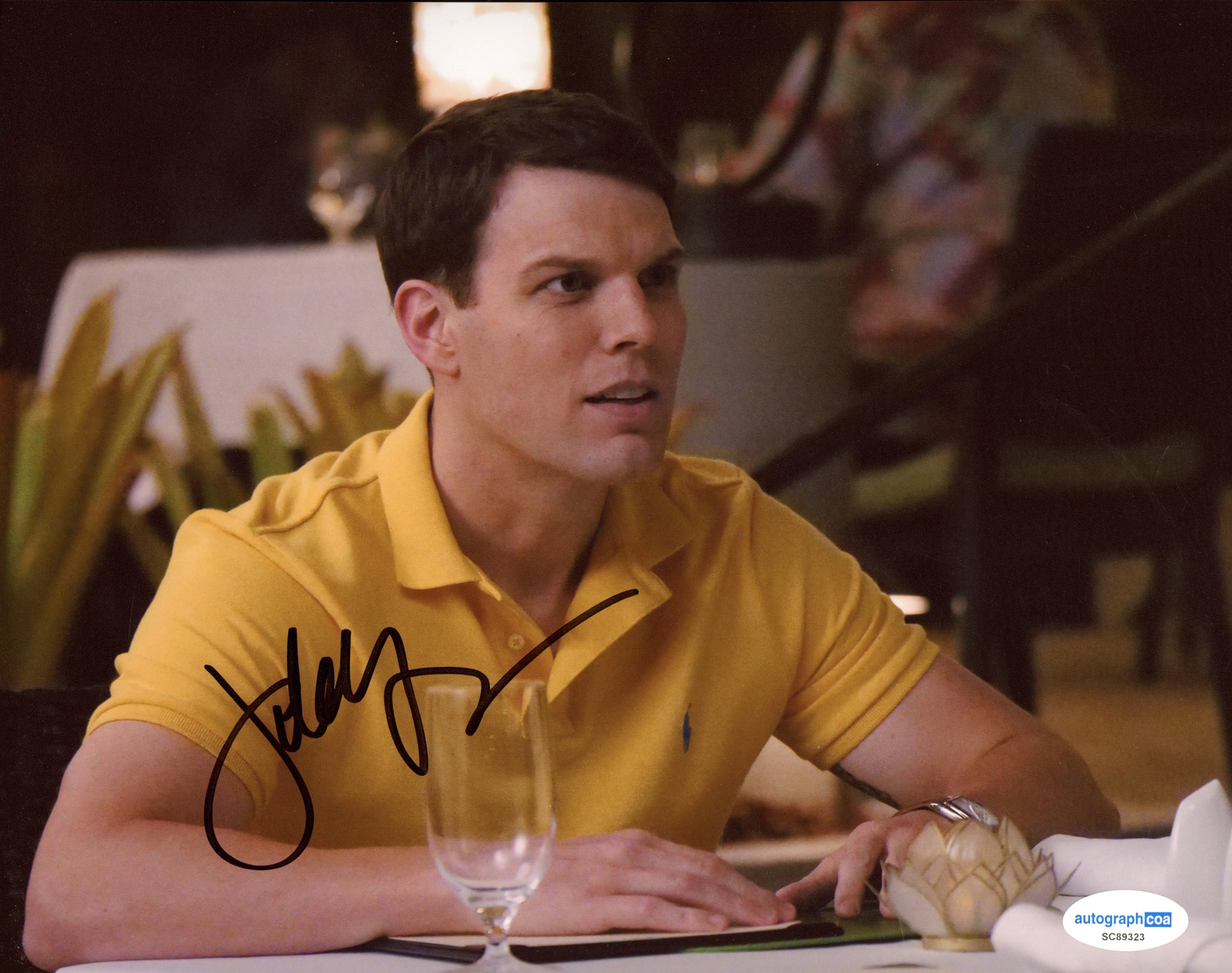 Jake Lacy White Lotus Signed Autograph 8x10 Photo ACOA