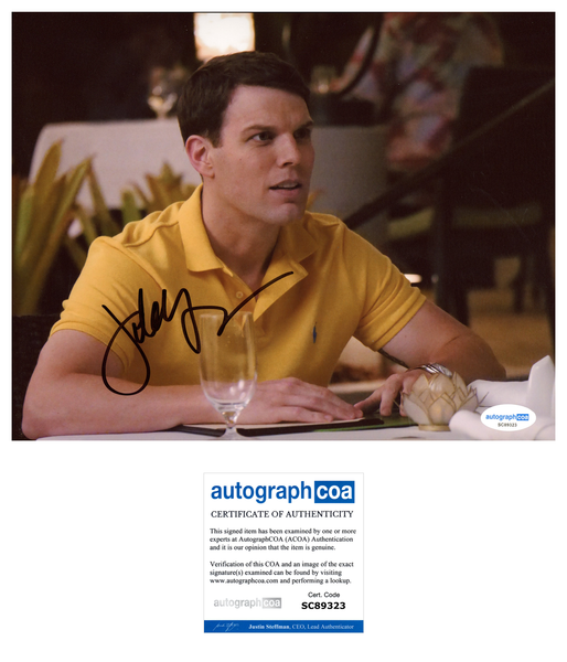 Jake Lacy White Lotus Signed Autograph 8x10 Photo ACOA