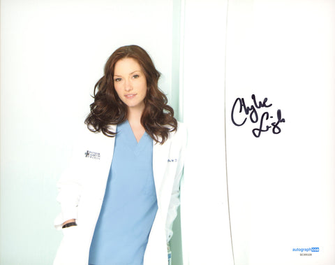 Chyler Leigh Grey's Anatomy Signed Autograph 8x10 Photo ACOA