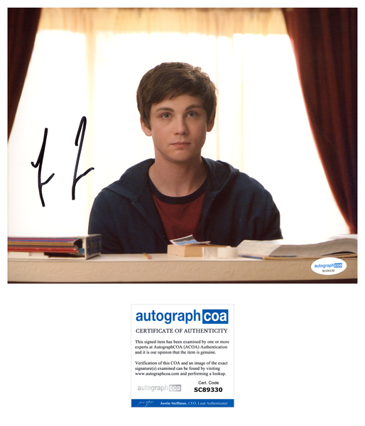 Logan Lerman Perks Signed Autograph 8x10 Photo ACOA