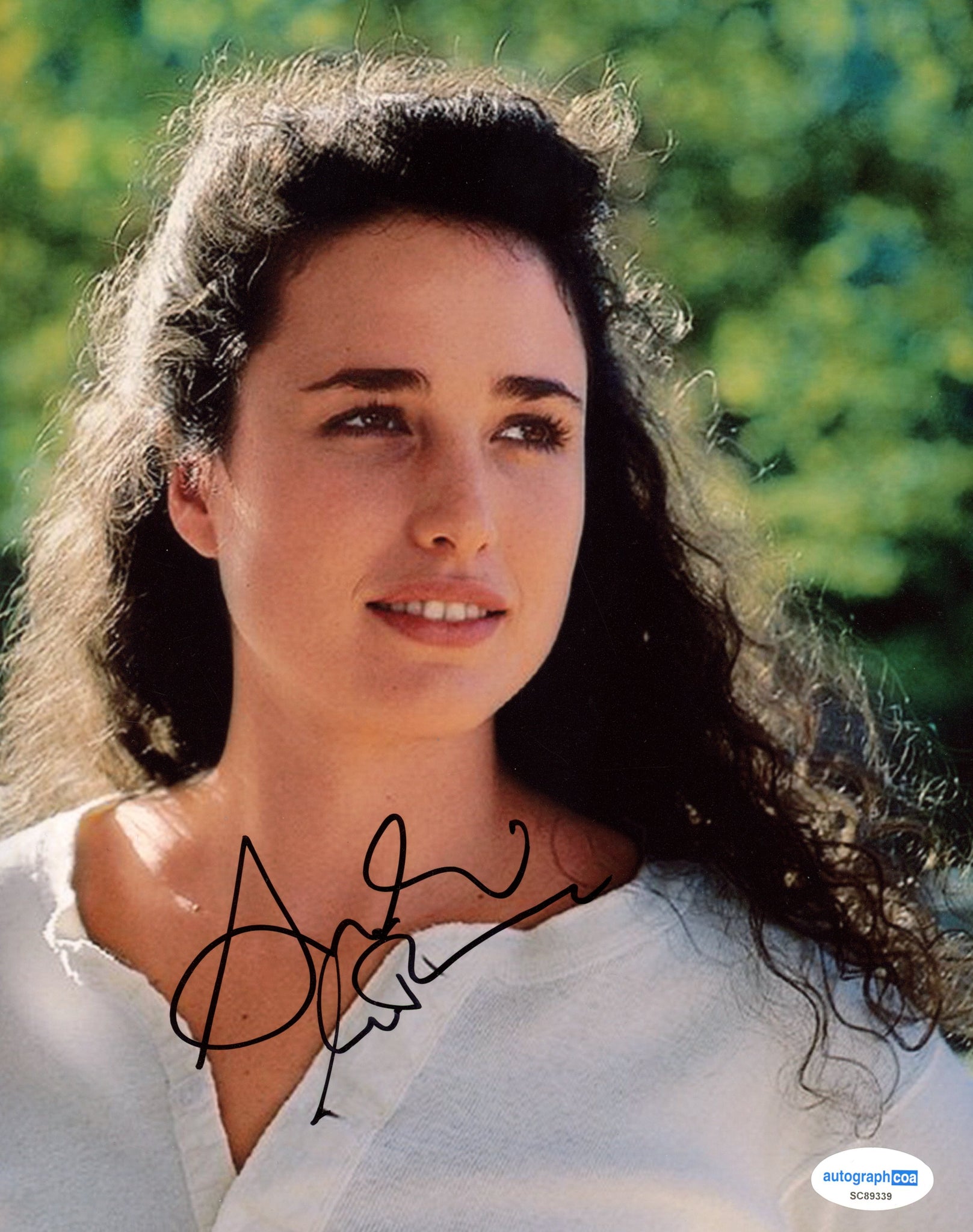 Andie Macdowell Four Weddings Signed Autograph 8x10 Photo ACOA