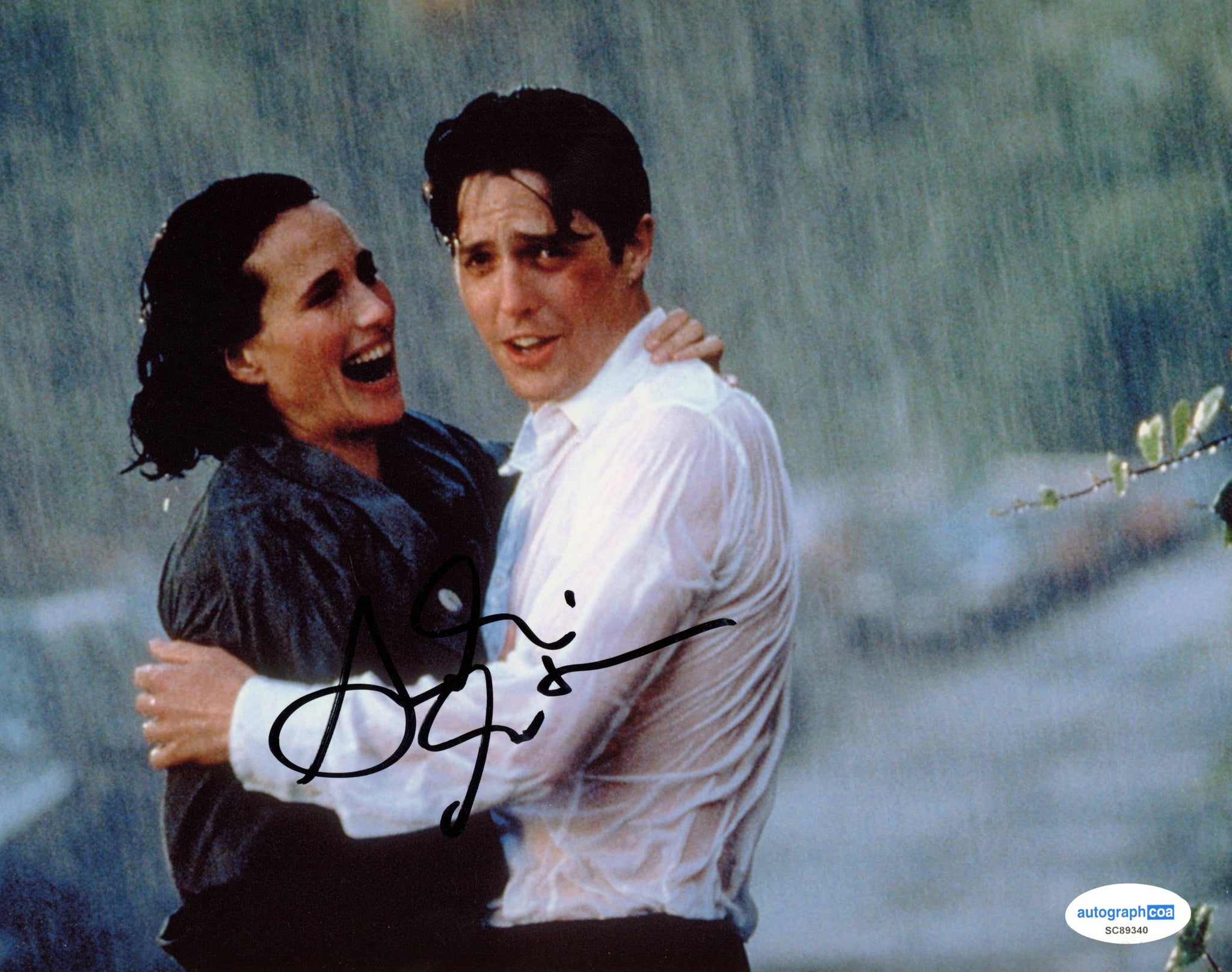 Andie Macdowell Four Weddings Signed Autograph 8x10 Photo ACOA