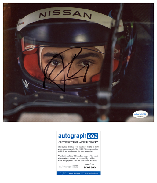 Archie Madekwe Gran Turismo Signed Autograph 8x10 Photo ACOA