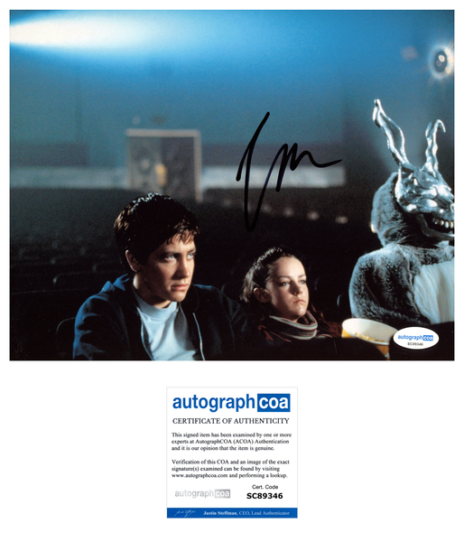 Jena Malone Donnie Darko Signed Autograph 8x10 Photo ACOA