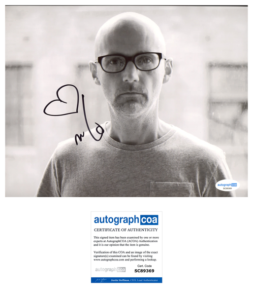 Moby EDM DJ Signed Autograph 8x10 Photo ACOA