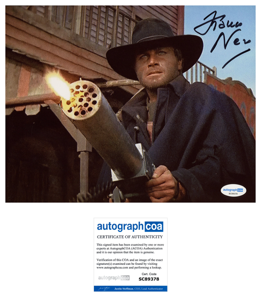 Franco Nero Django Signed Autograph 8x10 Photo ACOA