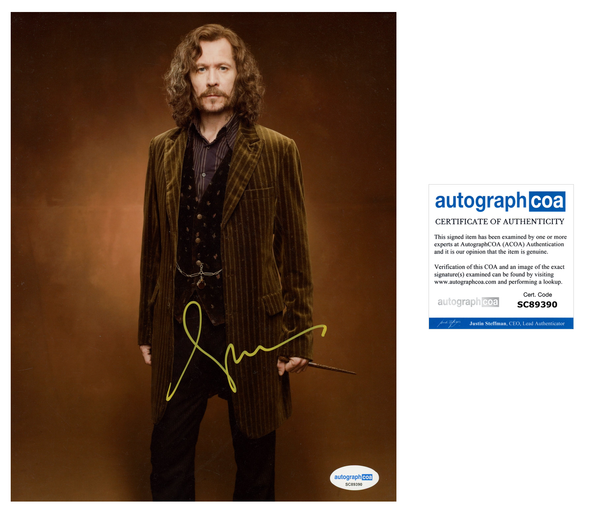 Gary Oldman Harry Potter Signed Autograph 8x10 Photo ACOA