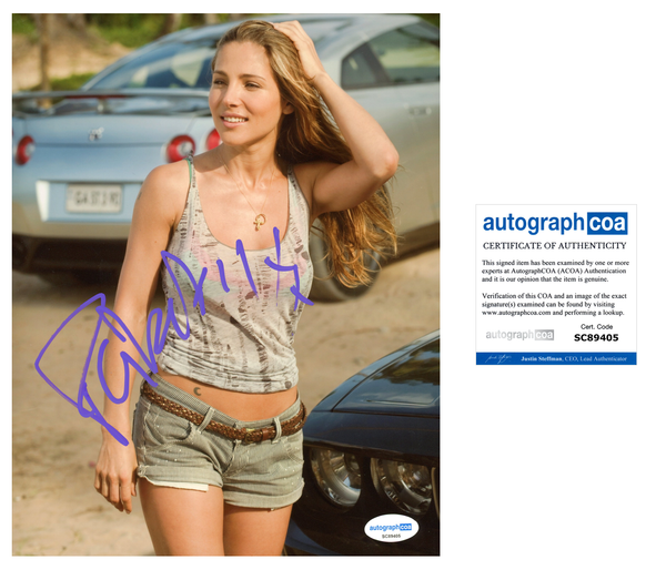 Elsa Pataky Fast and Furious Signed Autograph 8x10 Photo ACOA