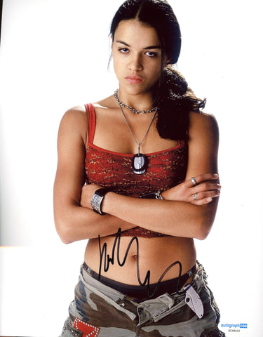 Michelle Rodriguez Fast and Furious Signed Autograph 8x10 Photo ACOA