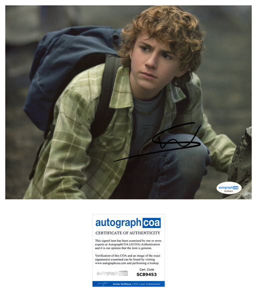 Walker Scobell Percy Jackson Signed Autograph 8x10 Photo ACOA