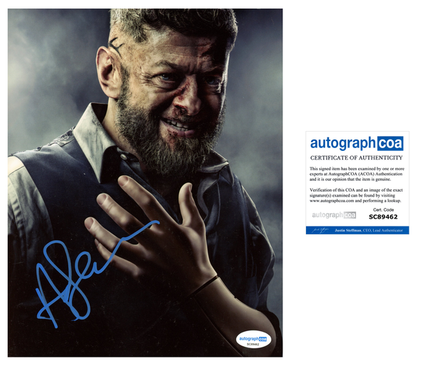 Andy Serkis Black Panther Signed Autograph 8x10 Photo ACOA