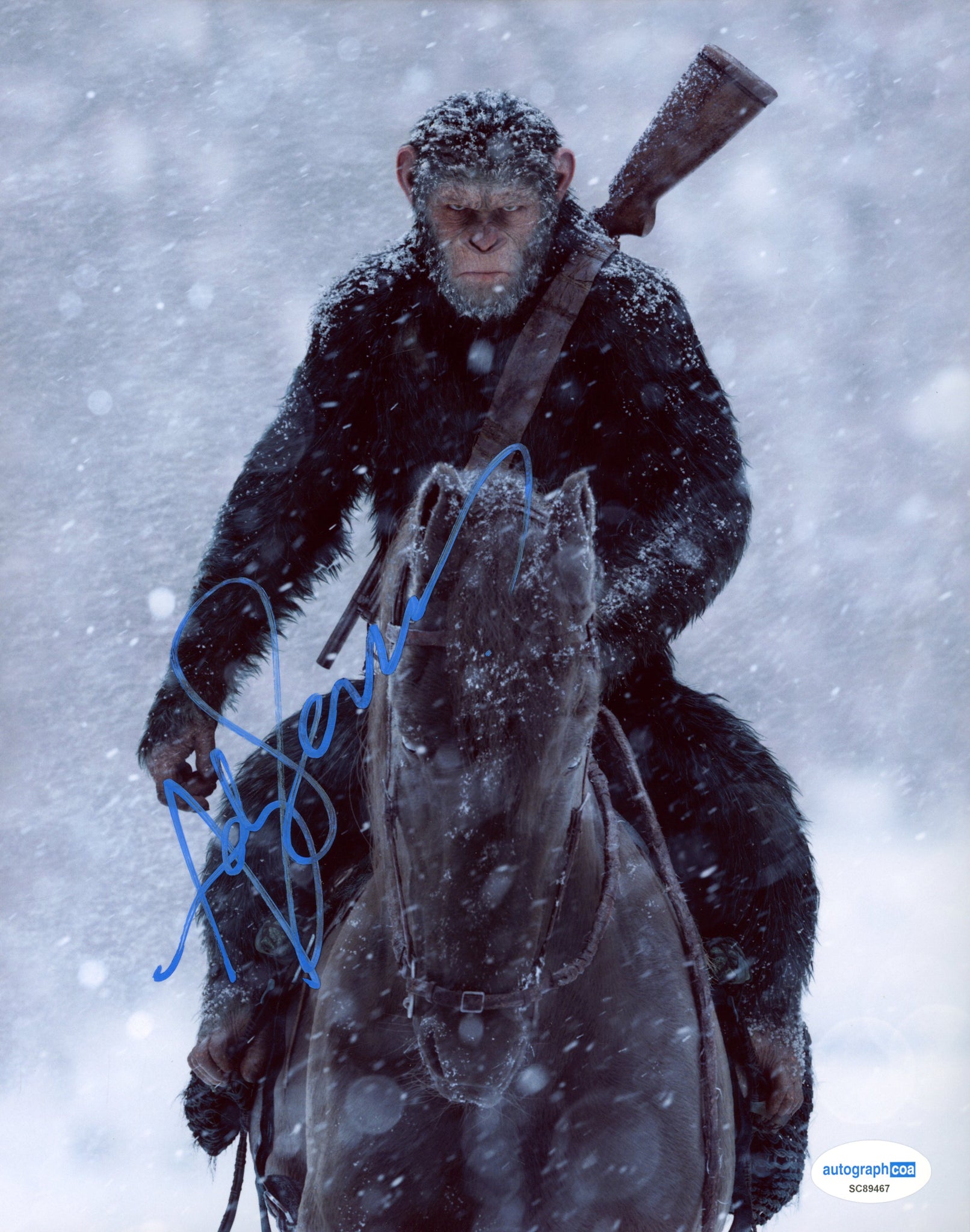 Andy Serkis Planet of the Apes Signed Autograph 8x10 Photo ACOA