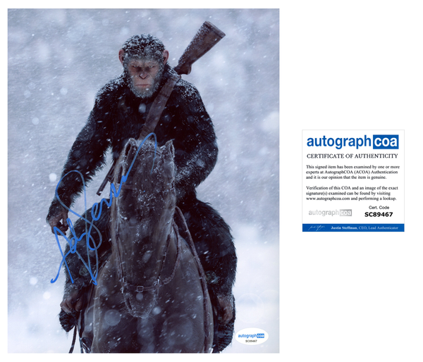 Andy Serkis Planet of the Apes Signed Autograph 8x10 Photo ACOA