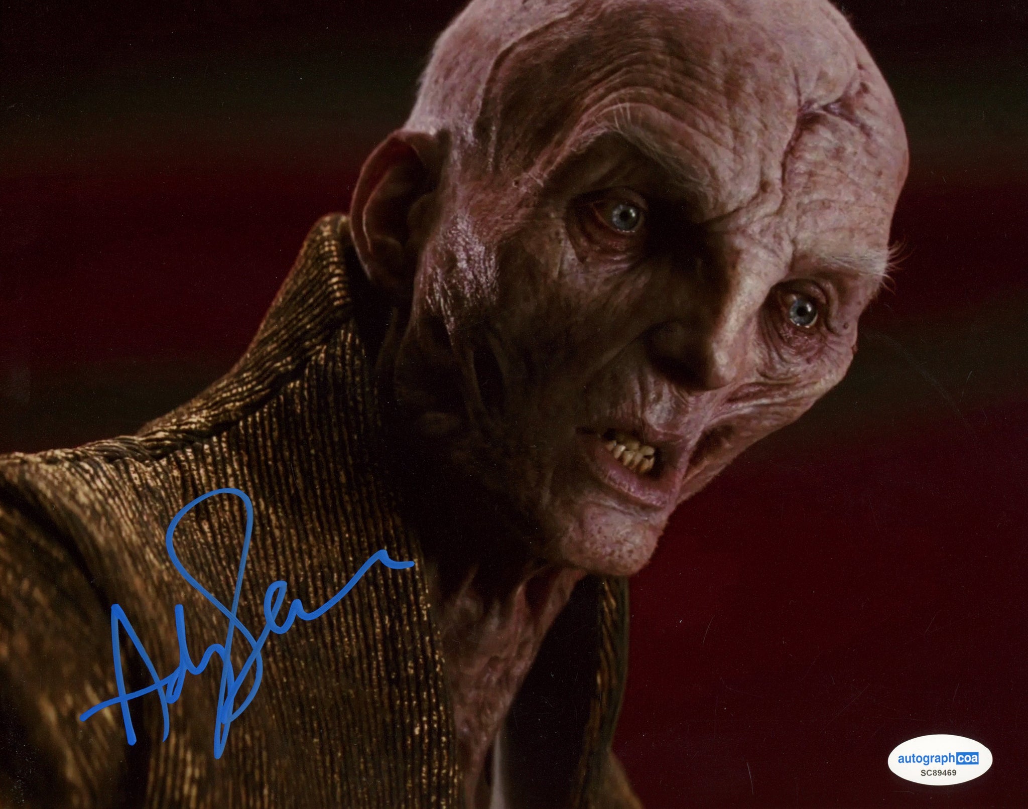 Andy Serkis Star Wars Signed Autograph 8x10 Photo ACOA