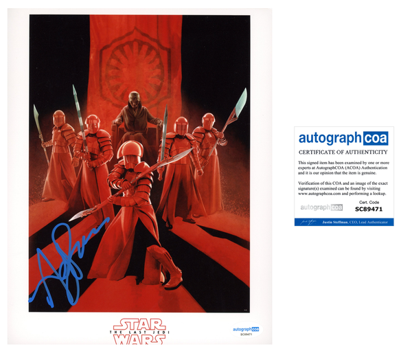 Andy Serkis Star Wars Signed Autograph 8x10 Photo ACOA