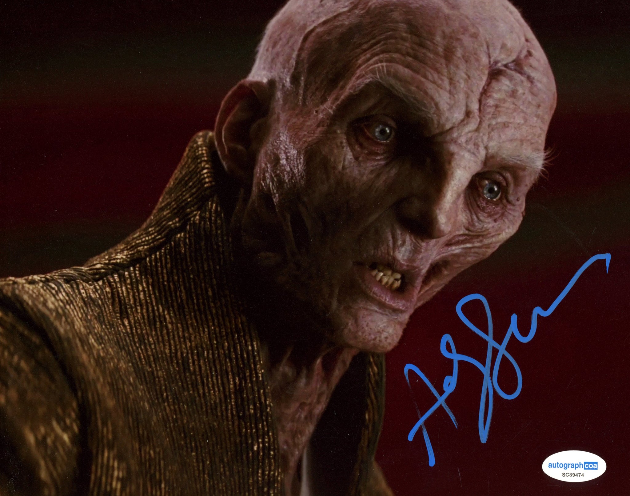 Andy Serkis Star Wars Signed Autograph 8x10 Photo ACOA