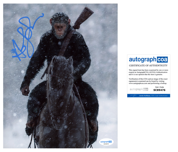 Andy Serkis Planet of the Apes Signed Autograph 8x10 Photo ACOA