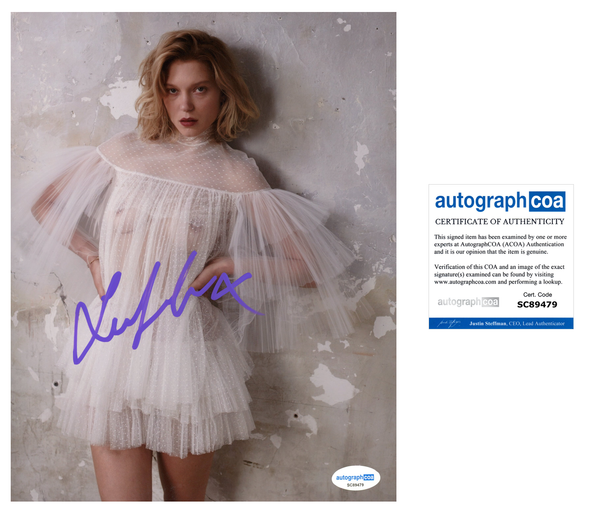 Lea seydoux Sexy Signed Autograph 8x10 Photo ACOA