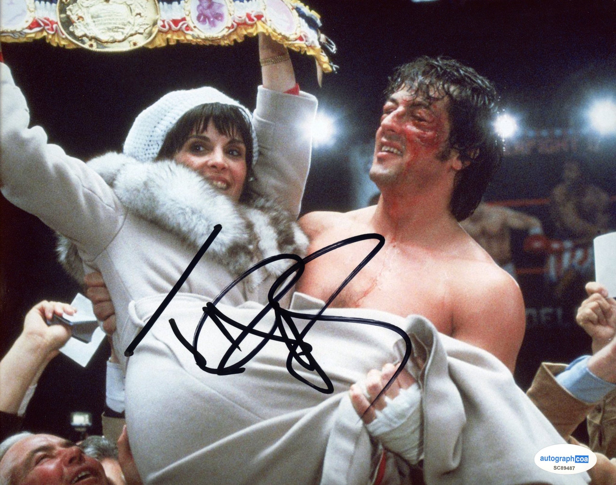 Talia Shire Rocky Signed Autograph 8x10 Photo ACOA