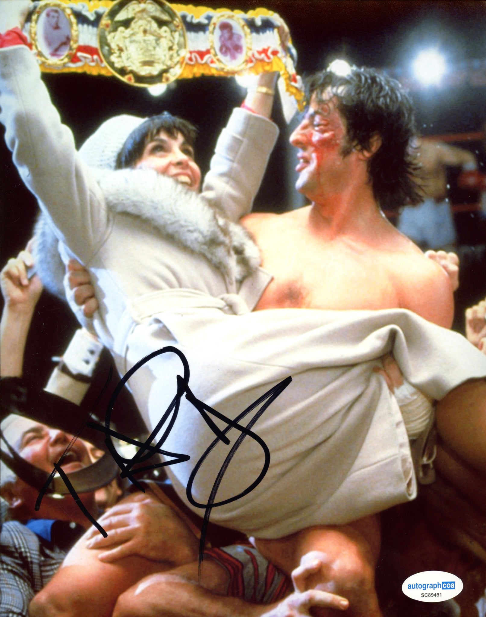 Talia Shire Rocky Signed Autograph 8x10 Photo ACOA