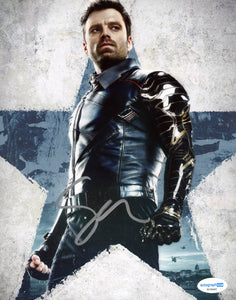 Sebastian Stan Winter Soldier Avengers Signed Autograph 8x10 Photo ACOA