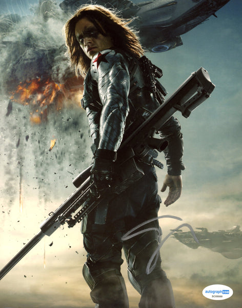 Sebastian Stan Winter Soldier Avengers Signed Autograph 8x10 Photo ACOA