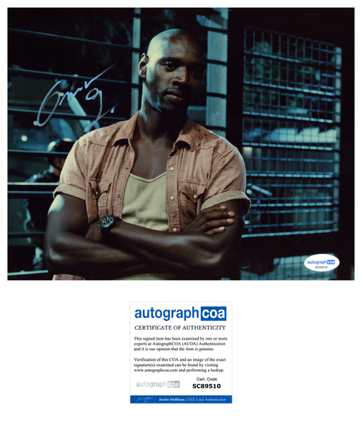 Omar Sy Jurassic World Signed Autograph 8x10 Photo ACOA