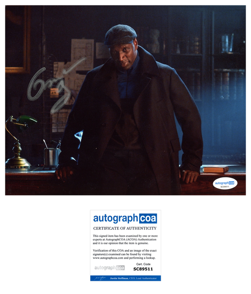 Omar Sy Lupin Signed Autograph 8x10 Photo ACOA