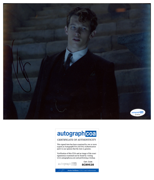 Callum Turner Fantastic Beasts Signed Autograph 8x10 Photo ACOA