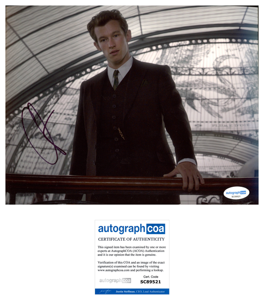 Callum Turner Fantastic Beasts Signed Autograph 8x10 Photo ACOA