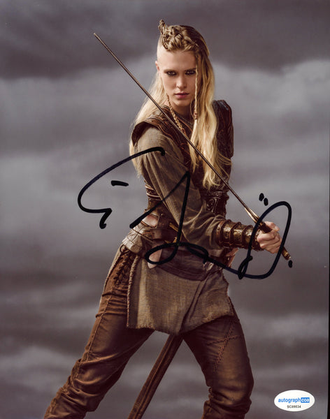 Gaia Weiss Vikings Signed Autograph 8x10 Photo ACOA